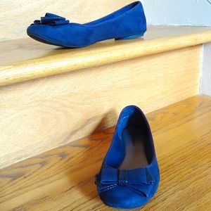 Kelly & Katie Classy Navy Ballet Flats